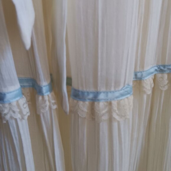 Vintage Dress 9 Gunne Sax Jessica San Francisco Boho Maxi Mexican Spanish Ren - Picture 6 of 11